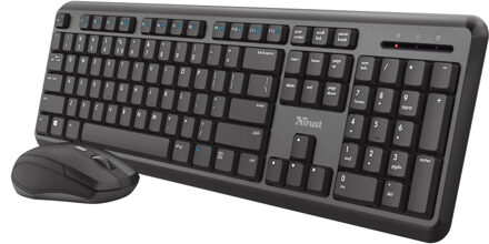 Trust Ody Draadloze Keyboard & Mouse Set Toetsenbord Zwart