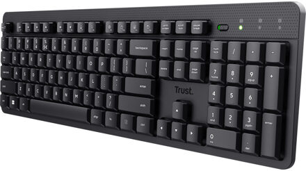 Trust Ody II Draadloos toetsenbord Toetsenbord Zwart