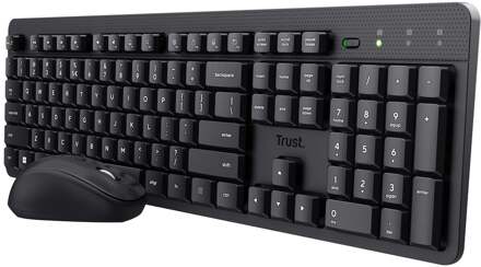 Trust ODY II WIRELESS KEYBOARD & MOUSE BE Toetsenbord Zwart