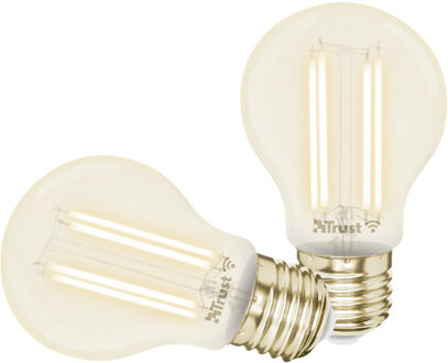 Trust Slimme WiFi filament Ledlamp E27(duo-pack) Ledlamp