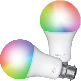 Trust Slimme WiFi Ledlamp B22 Wit & Kleur (duo-pack) Ledlamp