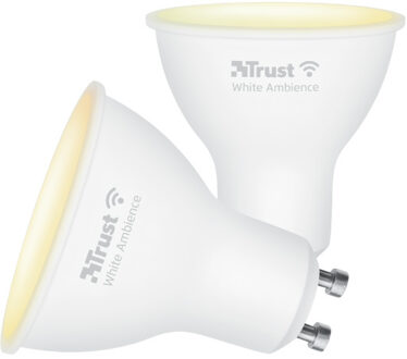 Trust Slimme WiFi Ledspot Daglicht-sfeerlicht GU10 (duo-pack) Ledlamp