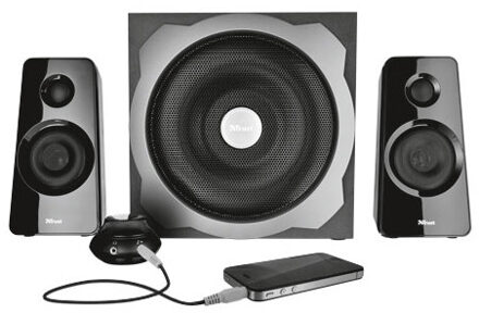 Trust Tytan 2.1 Subwoofer Speaker Set - black PC speaker Zwart