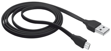 Trust Urban Micro-USB Kabel Plat 1m Zwart