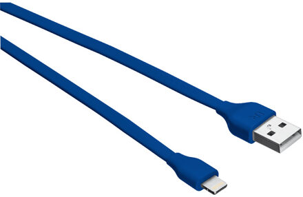 Trust Urban Urban - Platte Lightning Kabel 1 m voor iPhone - Blauw