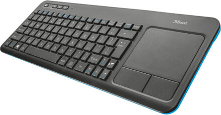 Trust Veza Wireless Touchpad Keyboard Toetsenbord Zwart