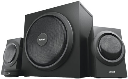Trust Yuri 2.1-luidsprekerset met subwoofer PC speaker Zwart