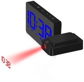 TS-3211 Rled Mode Aandacht Projectie Digitale Lcd Snooze Wekker Projector Color Display Led Backlight Bel Timer HM10703