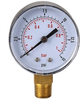 TS-50-15psi 0/15 Psi 0/1 Fuel Air Compressor Lage Manometer Bar Meter Hydraulische Tester Wijzerplaat Manometer