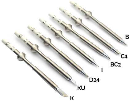 TS100 Mini Portable Digital Soldering Iron Tip Replacement Bit Head model B2 BC2 C4 D24 K I Ku ILS B