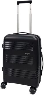 TSA-reistas met harde schaal en 4 wielbagage Zwart - One Size