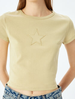 TSHIRT SS Back Printed T-Shirt Kaki