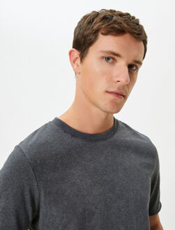 TSHIRT SS BSC Crew Neck Basic Short Sleeve T-Shirt Donkergrijs