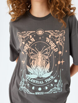 TSHIRT SS Oversized T-Shirt Donkergrijs