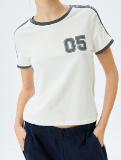 TSHIRT SS Printed T-Shirt Ecru