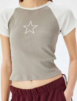 TSHIRT SS Printed T-Shirt Grijs