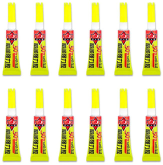 TSLEEN 12Pcs Instant Strong Super Glue 3g 502 Cyanoacrylate Adhesive Liquid Wood Rubber Leather Paper DIY Craft Superglue