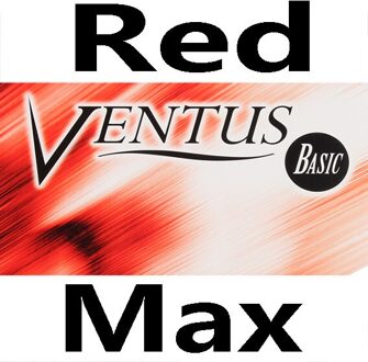 Tsp Ventus Basic Tafeltennis Rubber (Allround/Controle/Made In Duitsland) pips-In Tsp Ping Pong Spons rood MAX
