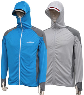 TSURINOYA Clothes Fishing Shirt Jacket Sun Protection Face Neck Anti-uv Breathable Fishing Hooded Sports Clothing for Summer