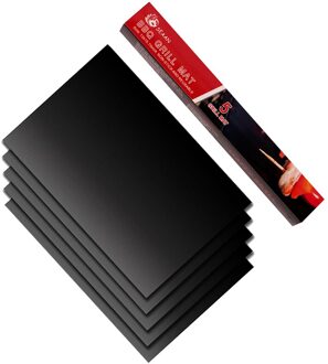 TTLIFE 5 stks/set Anti-aanbak Bakvormen Koken Tool Herbruikbare BBQ Grill Mat Pad Sheet Plaat Draagbare Outdoor BBQ Accessoires