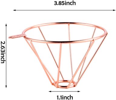 Ttlife Huishoudelijke Rvs Herbruikbare Brouwen Drip Koffie Filter Houder Trechter Hopper Mesh Thee Filter Mand