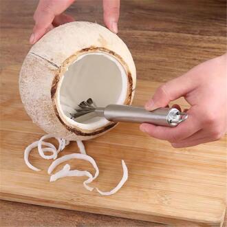 Ttlife Kokosnoot Scheerapparaat Roestvrijstalen Keuken Fruit Gereedschap Fish Skin Schaal Schraper Dunschiller Schoonmaak Tool Keuken Accessoires