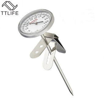 Ttlife Rvs Probe Thermometer Voor Opschuimen Melk Koffie Thee Drinken Oven Koken Bbq Keuken Thermometer Koken Tool