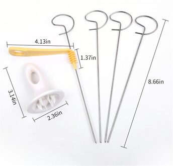 Ttlife Rvs Tornado Aardappel Spiraal Snijmachine, Herbruikbare Aardappel Twister, Fruit Groente Gereedschap Keuken Koken Maker.