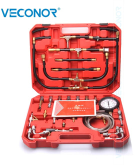 TU-443 Multifunctional Fuel Pressure Meter Tester Oil Combustion Spraying Injection 3-1/2" Gauge Auto Diagnostic Tool