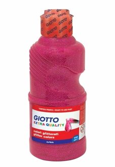 Tube glitter hobbyverf roze 250 ml