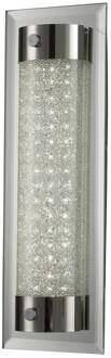 Tube LED wandlamp, hoogte 30 cm chroom, helder