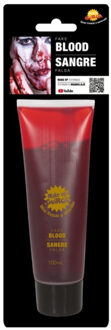 Tube vloeibaar horror nepbloed schmink 100 ml - Schmink