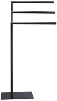 Tube Vrijstaand 3-armig Handdoekrek - Zwart