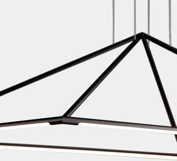 Tubs LED hanglamp mat-zwart 90x60 cm mat zwart