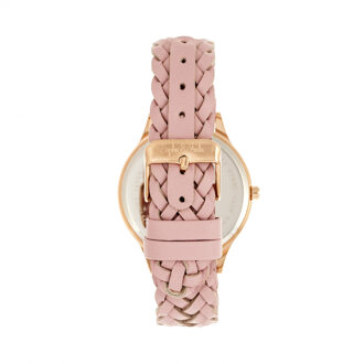 Tucson horloge met leren band en Swarovski-kristallen - maat Roze