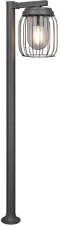 Tuela tuinpadverlichting, hoogte 100 cm, antraciet/helder antraciet, helder