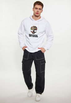Tuffskull Sweatshirt Heren wit - maat