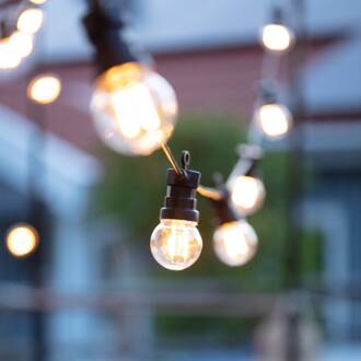 Tuin 24 LED lichtketting Circulair 10-lamps G45 zwart, helder