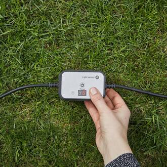 Tuin 24 Lichtsensor met timer zwart, wit