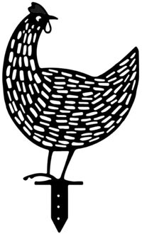 Tuin Acryl Decoratie Kip Ambachten Haan Silhouet Stake Voor Gazon Yard Art Tuin Decoratie Ornamenten