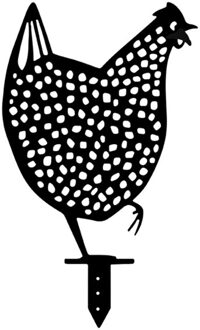 Tuin Acryl Decoratie Kip Ambachten Haan Silhouet Stake Voor Gazon Yard Art Tuin Decoratie Ornamenten