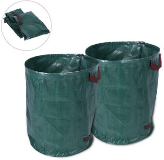 Tuin Afval Tas 2 Pcs 270 Liter Grote Tuin Afval Tas Tuin Weigeren Vuilnis Zak Bin Met Dubbele Gestikt Handvat recycling