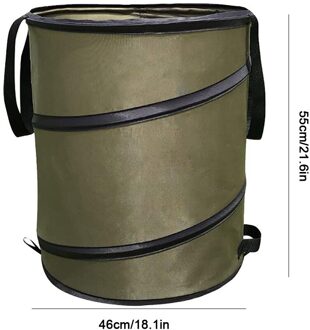 Tuin Afval Tas Vuilnis Vuilniszakken Draagbare Opvouwbare Herbruikbare Waterdicht Vuilnis Handgrepen Release Gesp Voor Outdoor 46x55cm