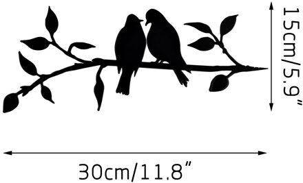 Tuin Art Outdoor Tuin Achtertuin Tak Metalen Rvs Art Metalen Vogel Yard Art Boom Vogel Dier Tuin Decoratie