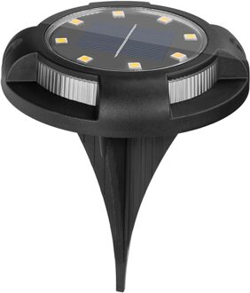 Tuin Decking Yard Gazon Lampen 4 Stuks Draagbare Solar Pathway Lamp Set Waterdichte Gazon Grond Licht Tuin Decor kleur wit licht