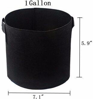 Tuin Decoratie 10 Stuks Garden Grow Bag Ronde Stof Potten Tuin Gereedschap Plant Pouch Container Bag Beluchting Pot Container Jardin