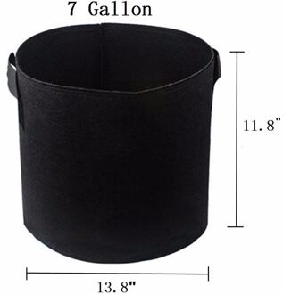 Tuin Decoratie 10 Stuks Garden Grow Bag Ronde Stof Potten Tuin Gereedschap Plant Pouch Container Bag Beluchting Pot Container Jardin