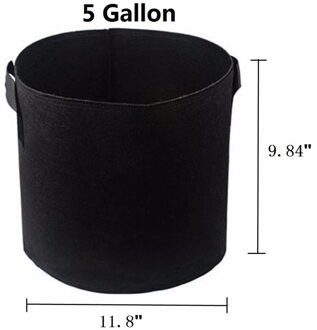 Tuin Decoratie 10 Stuks Garden Grow Bag Ronde Stof Potten Tuin Gereedschap Plant Pouch Container Bag Beluchting Pot Container Jardin