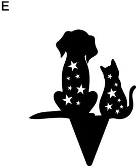 Tuin Decoratie Katten Yard Art Pasen Tuin Decoratie Outdoor Zwart Acryl Card Hollow Decoratie Kat Decor V4G0