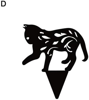 Tuin Decoratie Katten Yard Art Pasen Tuin Decoratie Outdoor Zwart Acryl Card Hollow Decoratie Kat Decor V4G0